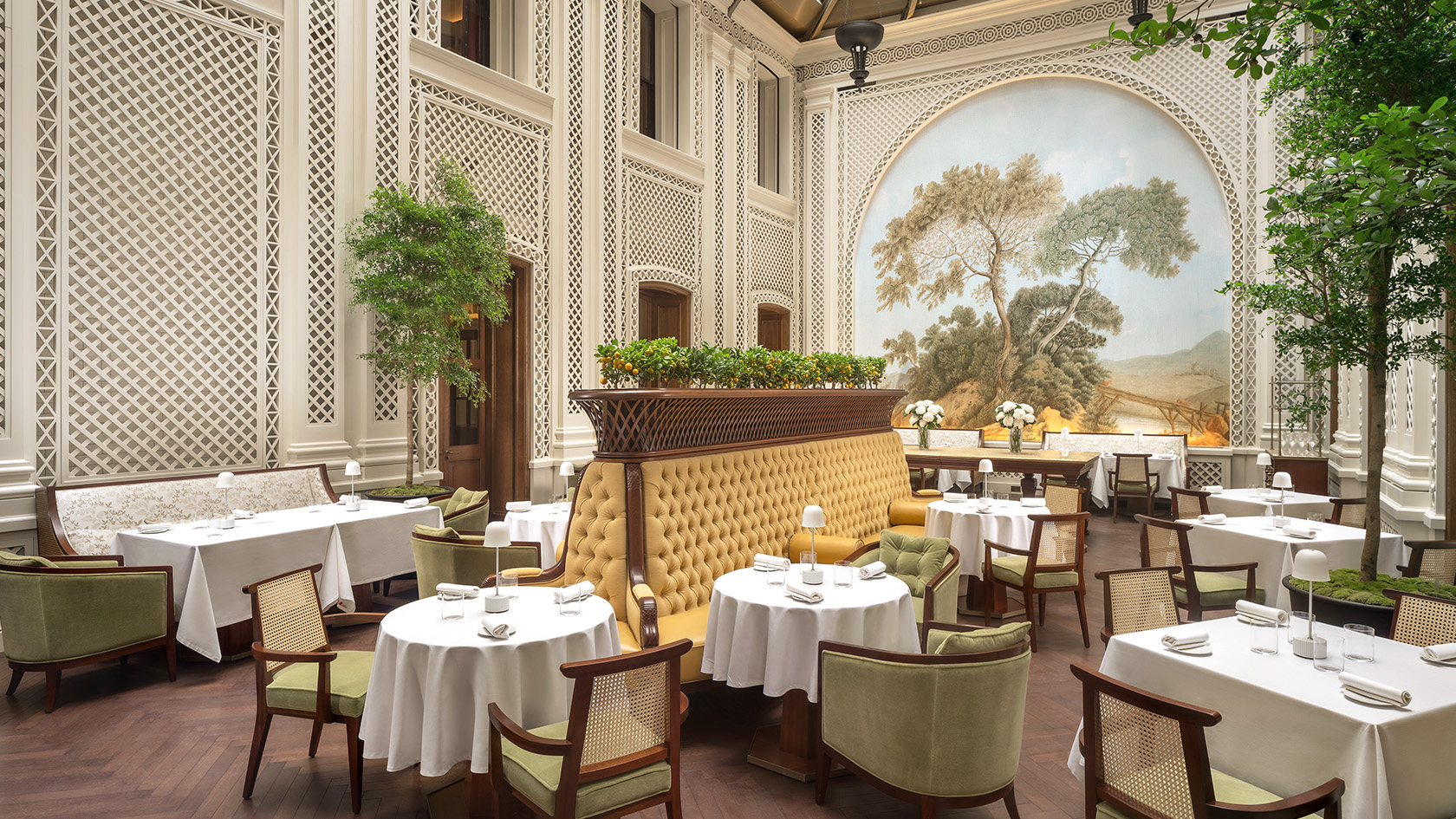 Saison Restaurant - in the restored atrium - Raffles London at The OWO